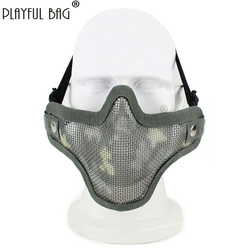 Demi-masque facial en maille d - Camo Face Paint avis et prix